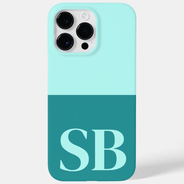 Monogram Minimalistisch Stylish Case-Mate iPho iPhone Hülle (Rückseite)