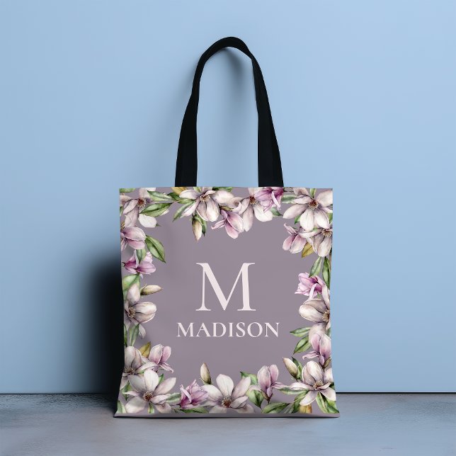 Monogram Mit Monogramm Magnolia Floral Personalisi (Von Creator hochgeladen)
