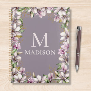 Monogram Mit Monogramm Magnolia Floral Personalisi Planer