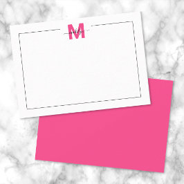 Monogram Mitteilungskarte