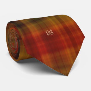 Monogram Modern Autumn Kariert Pattern Necktie Krawatte