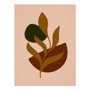 Monogram Modern Boho Poster