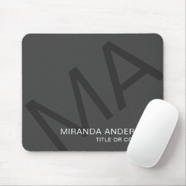 Monogram Modern Bold Typografy Beruflich Mousepad