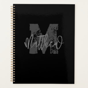 Monogram Modern Boy Back-to-School-Hausaufgaben Planer