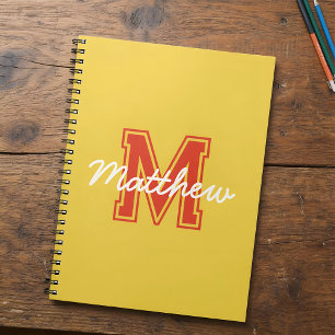 Monogram Modern Boy Preppy Back-to-School-Hausaufg Notizblock