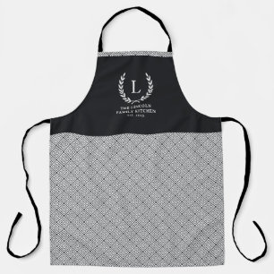Monogram Modern Chic Stilvolles griechisches Schlü Schürze