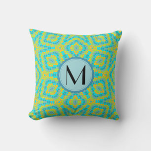 Monogram Modern Colorful Stars Muster Kissen