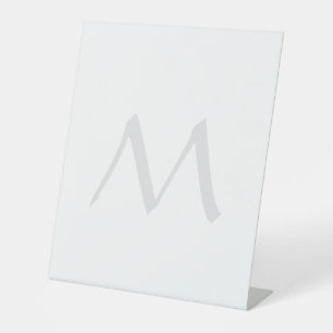 Monogram Modern Einfach Minimalistisch Schlicht Sockelschild