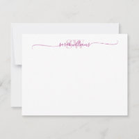 Monogram Modern Elegant Chic Script Name