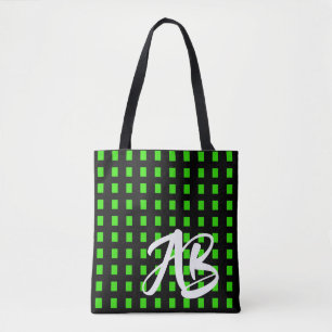 Monogram Modern Fun Black and Green