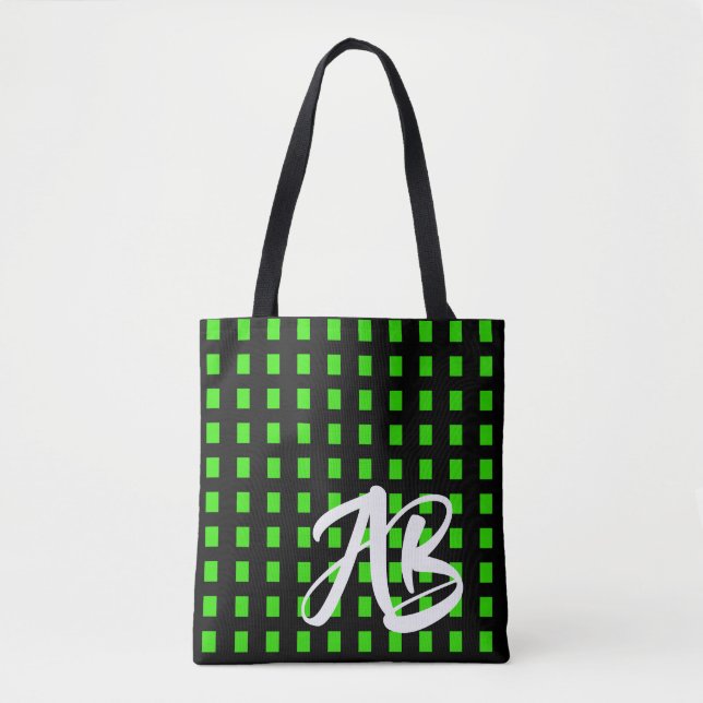 Monogram Modern Fun Black and Green (Vorderseite)