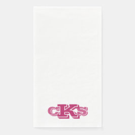 Monogram Modern Fun Guest Bath Paper Handtücher Serviette