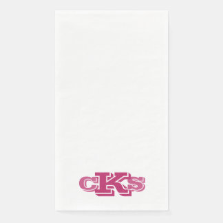 Monogram Modern Fun Guest Bath Paper Handtücher Serviette