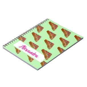 Monogram Modern Fun Pastel Green Fairy Brot. Notizblock