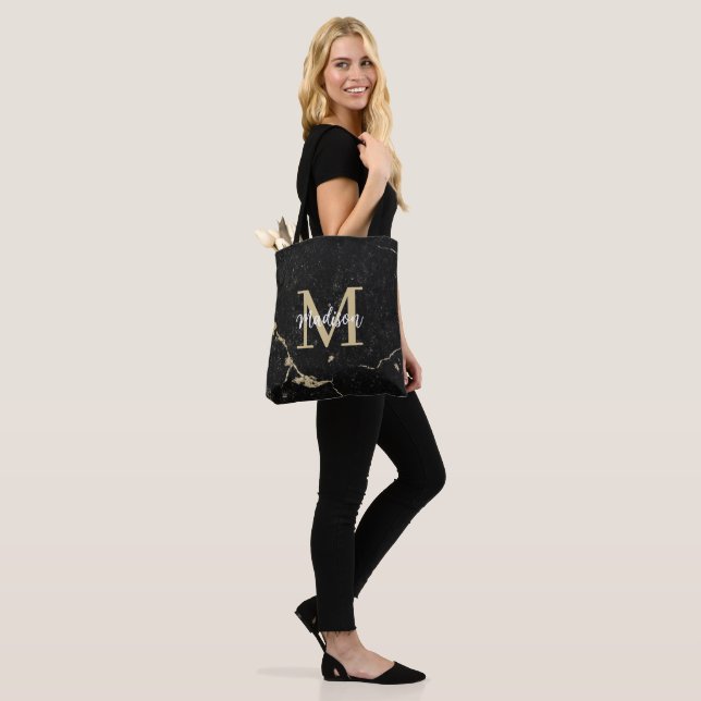 Monogram Modern Gold Black Marble (Am Model)