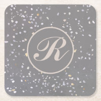 Monogram Modern Gray Terrazzo