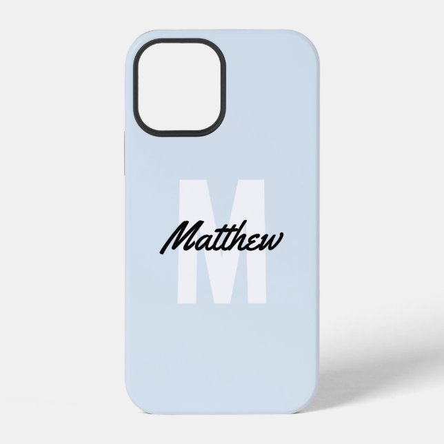 Monogram, Modern Handwriting Name Case Mate i iPhone Hülle (Rückseite)