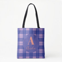 Monogram Modern Kariert Lila