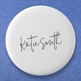 Monogram Modern Minimal handgeschriebenes Skript Button