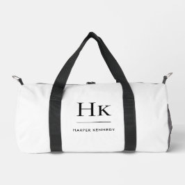 Monogram Modern Minimalistisch Simple Mit Monogram Duffle Bag