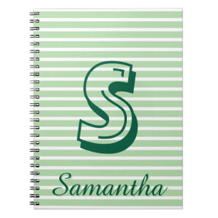 Monogram Modern Preppy Back-To-School Notizbuch Notizblock