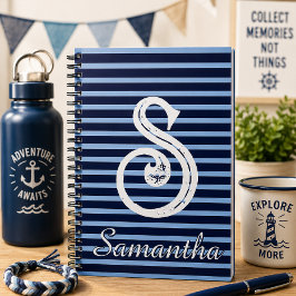 Monogram Modern Preppy Rückkehr-zur-Schule-Notizbu Notizblock