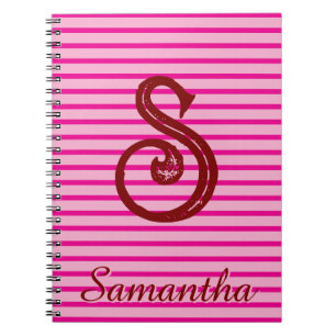 Monogram Modern Preppy-Schulbeginn-Notizbuch Notizblock