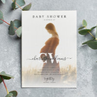 Monogram Modern Script Foto Baby Shooter