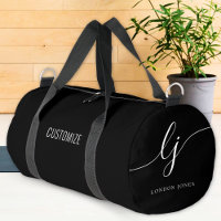 Monogram Modern Simple Black Script