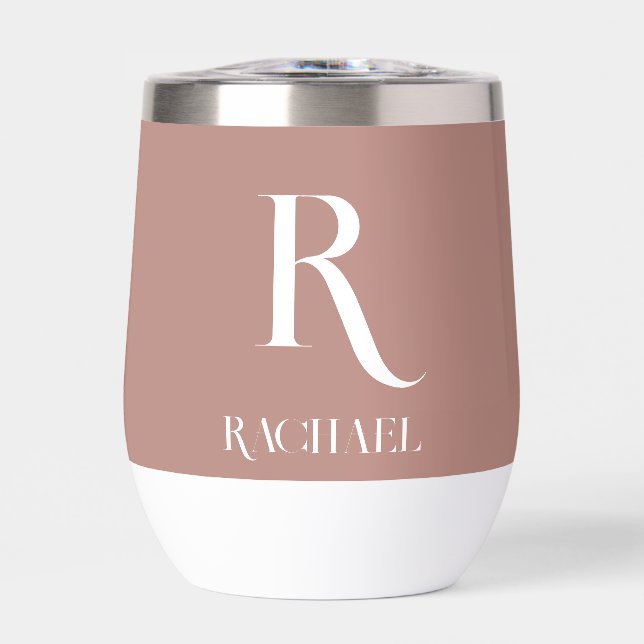 Monogram Modern Stylish Beige (Vorderseite)