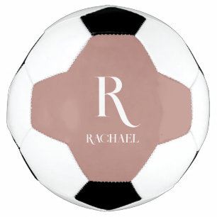Monogram Modern Stylish Beige Fußball
