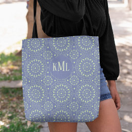 Monogram Modern Stylish Blue and Green