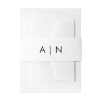 Monogram Modernes Classic Elegant Simple Bly Band