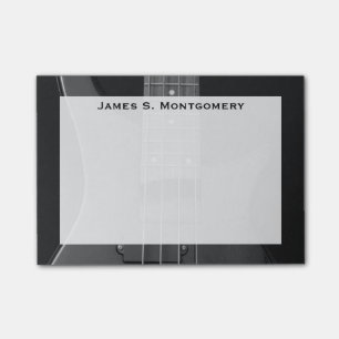 Monogram Music Electric Bass Gitarre Post-it Klebezettel