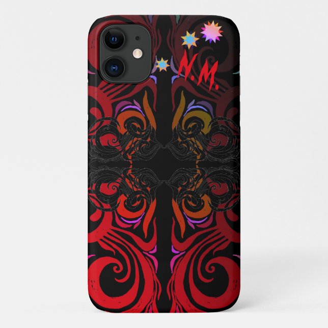 Monogram Mystery Star Case-Mate iPhone Hülle (Rückseite)