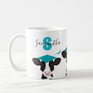 Monogram Name Cow Abschluss Kaffeetasse