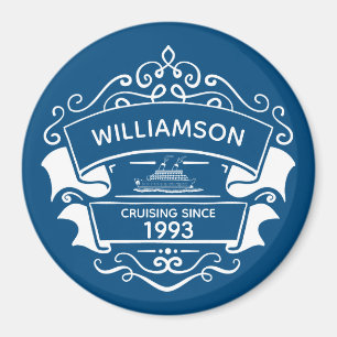 Monogram Name Cruse Ship Kabine Door Finder Magnet