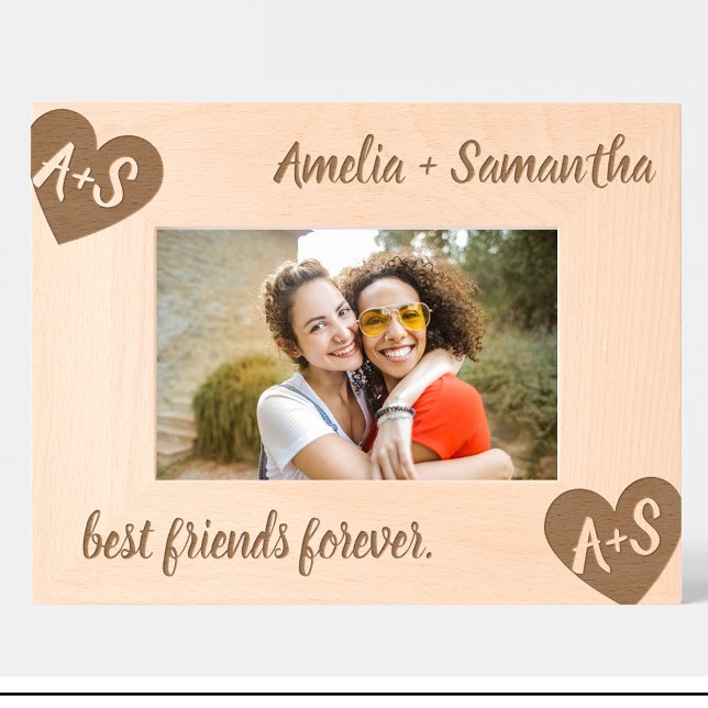 Monogram Name Friends Custom Wood Frames Geätzte Rahmen (Von Creator hochgeladen)