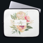 Monogram Name iPad Pro Cove für die Peony und Gold Laptopschutzhülle<br><div class="desc">Diese individuell anpassbare Notebook-Tasche aus Monogramm wurde für die Abstimmung mit unserer Kollektion aus Peony und Gold konzipiert. Sie ist mit üppigen pinkfarbenen und goldenen Peony-Blume mit grünem Blattwerk und klassischer Schrift ausgestattet. Für eine weiter gehende Anpassung dieses Designs klicken Sie bitte auf den "CUSTOMIZE"-Button oben. Bitte beachten Sie, dass...</div>
