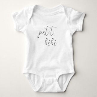 Monogram Name Little Baby Petit Bébé Text Baby Strampler