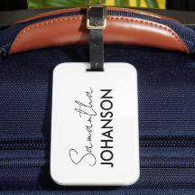 Monogram Name Moderne Minimalistische vereinfachte