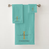 Monogram Name Modernes Minimalistisches Gold Grau 