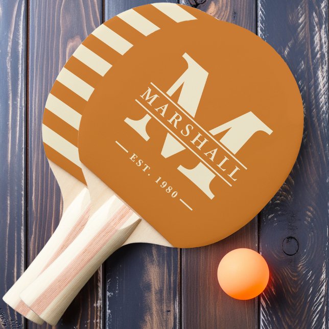Monogram & Name Overlay Polo Burnt Honey Tischtennis Schläger (Von Creator hochgeladen)