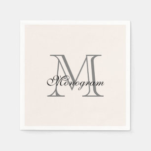 Monogram Napkins Serviette