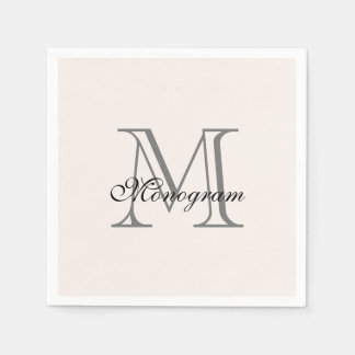 Monogram Napkins Serviette