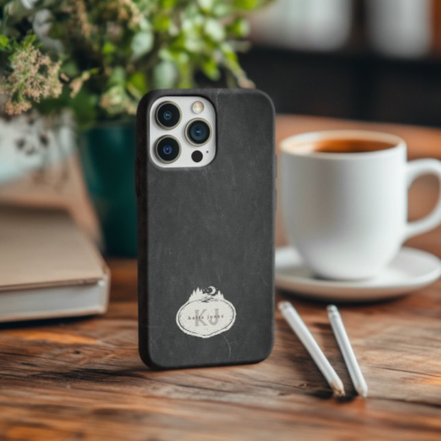 Monogram Nature Stamp | Custom Name Case-Mate iPhone Hülle (Von Creator hochgeladen)