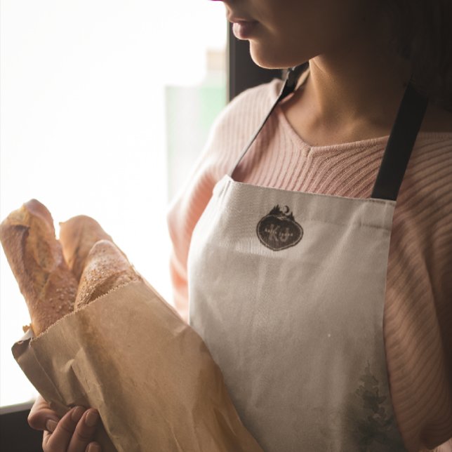 Monogram Nature Stamp | Custom Name Schürze (Von Creator hochgeladen)