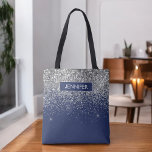 Monogram Navy Blue Silver Glam Glitzer<br><div class="desc">Fügen Sie Ihren eigenen Namen oder Monogram Silver und Navy Blue Imitat Glitzer und Sparkle Moderne und Elegant Luxury Chic Bag. Diese Tasche kann von Ärzten,  Krankenschwestern,  Haarstylisten,  Schönheitssalon,  Makeup-Künstler,  Massage und Wellness-Center,  Augenlasche,  Augenbrauen,  Gastgebern,  Kellnerinnen,  Gesundheits- und Medizinern und Unternehmen verwendet werden.</div>