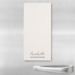 Monogram Neutral Modern Minimalist Stylish Magnetischer Notizblock<br><div class="desc">A einfache stylish custom monogram design with a modern minimalist handwritten script typography paired with a block typography in black on natural ivory cream background. The monogram name can easily be personalized to make design as unique as you are! Die perfektly personal gift or requory for any chance!</div>
