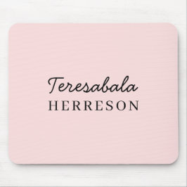 Monogram Neutral Modern Minimalist Stylish Mousepad